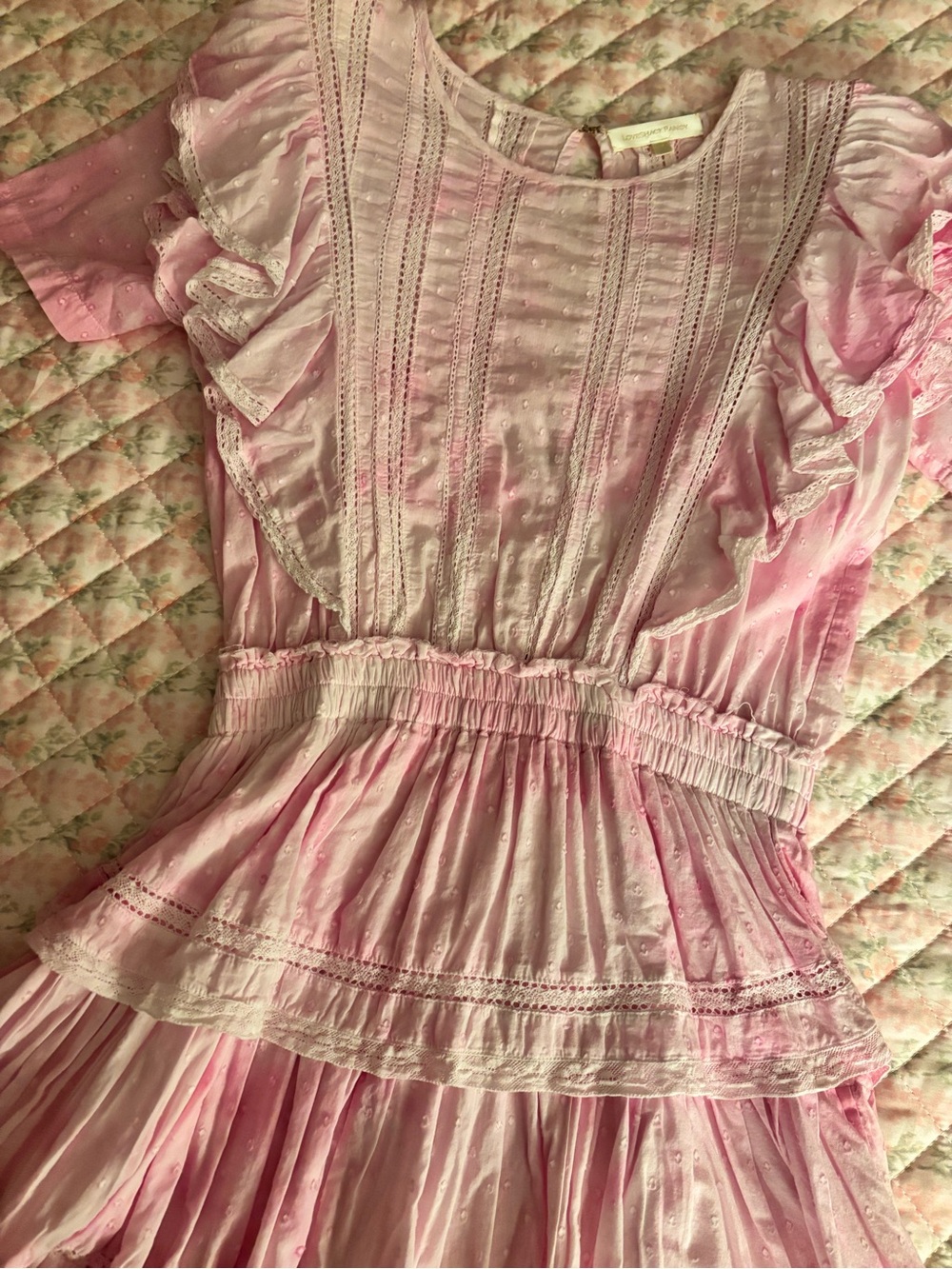 LoveShackFancy peony pink Natasha heritage dress 🩷